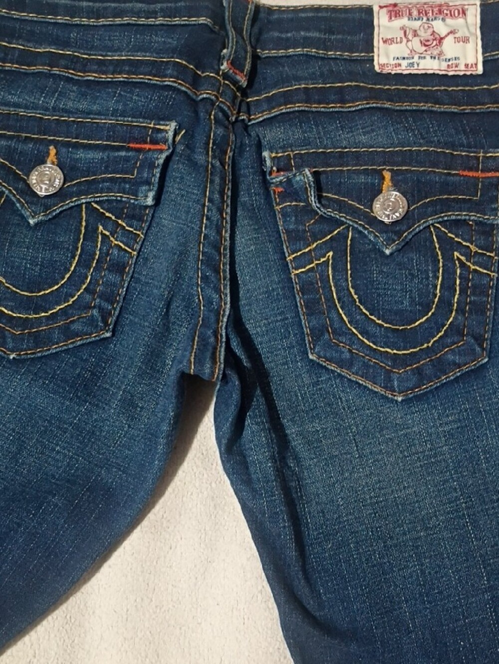 True Religion Women's Dark Blue Flare Jeans